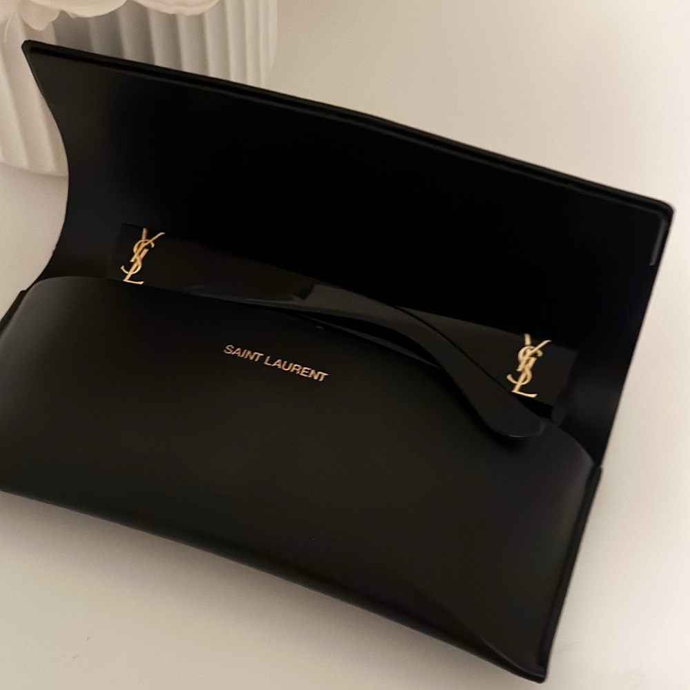 Saint Laurent Glossy Black Sunglasses – With Original Case - Picture 3 of 14